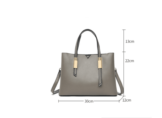 Fashion Cowhide Crossbody Middle-Aged Handbag - Zara-Craft