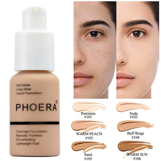Explosive Press Type Oil Control Natural Color Matte Concealer Foundation Cream - Zara-Craft