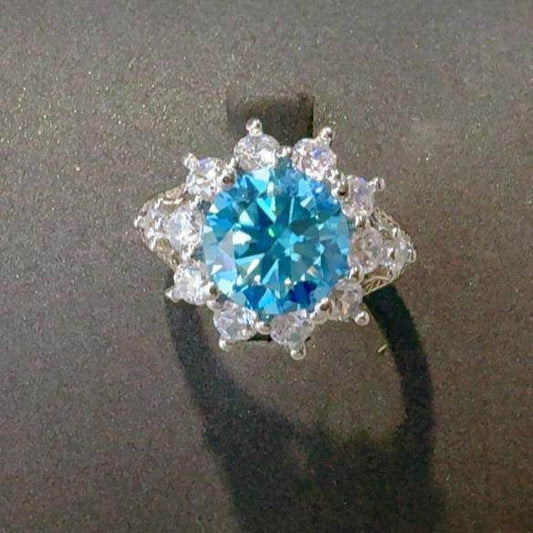 3 Carat Moissanite Zircon 925 Sterling Silver Women Ring - Zara-Craft