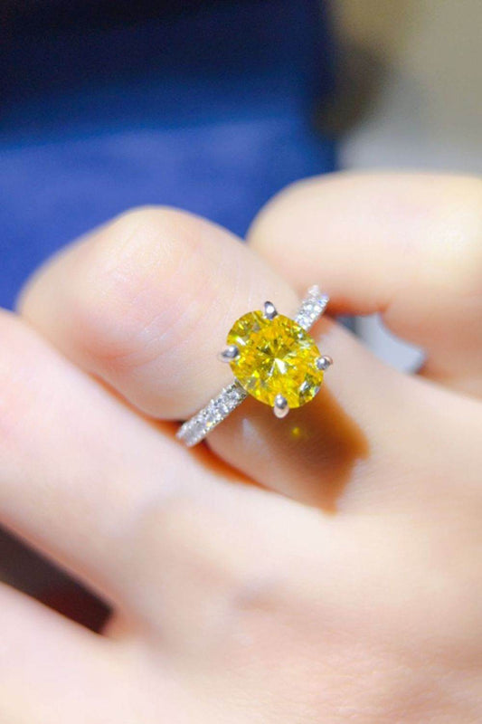 2 Carat Moissanite 925 Sterling Silver Women Ring - Zara-Craft