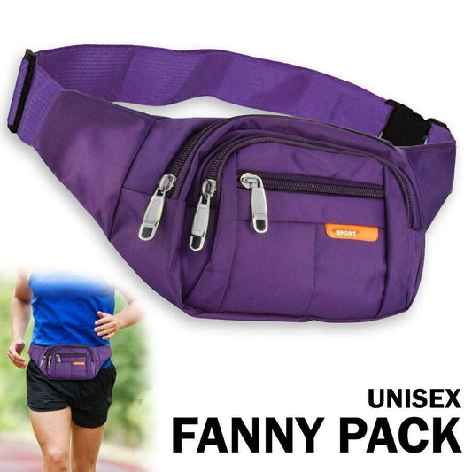 Sport Runner Waist Bum Bag Running Jogging Travel Chest Pouch Zip Fanny Pack New - Zara-Craft