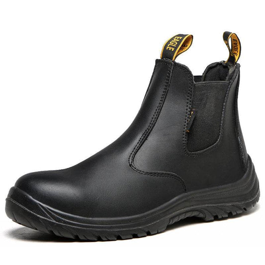 Leather Safety Boots Men Work Shoes - Zara-Craft