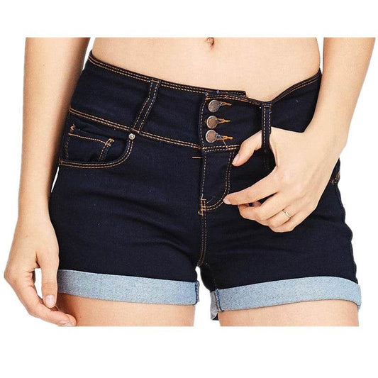 Waist-tight Denim Elastic Color Cloth Women Shorts Hot Pants - Zara-Craft
