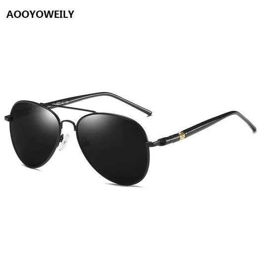 Luxury Men's Polarized Sunglasses Driving Sun Glasses For Men Women Brand Designer Male Vintage Black Pilot Sunglasses UV400 - Zara-Craft