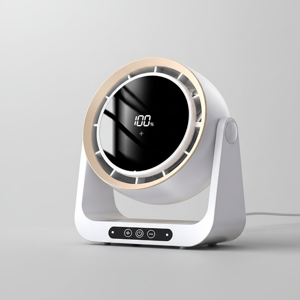 Leafless Desktop Remote Control Fan Air Circulation Fan Home USB Charging Dormitory Small Turbine Electric Fan