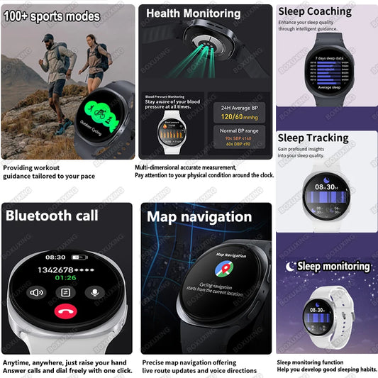 New Watch 8 Mini GPS Track Smart Watch For Men Women Map Navigation Fitness Tracker IP68 Waterproof Compass Call Smartwatch