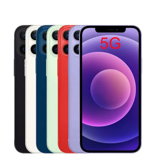 (Refurbished) Apple iPhone 12 Mini 64GB 128GB 256GB ROM 4GB RAM 5.4" Genuine OLED A14 Face ID NFC Original 5G