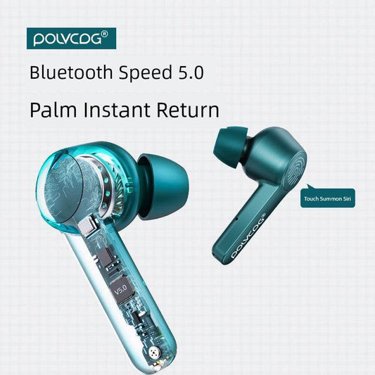 Polvcog X7 True Wireless TWS Bluetooth Headset Binaural in-Ear Sports Game Long Standby Endurance Noise Reduction - Zara-Craft