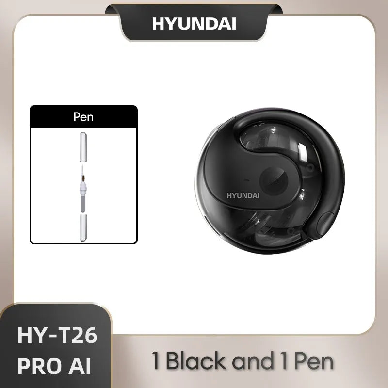 HYUNDAI PRO AI Real Time Translator Earbuds 98% Accuracy Wireless BT Translation Earphones for Travel Business Learning