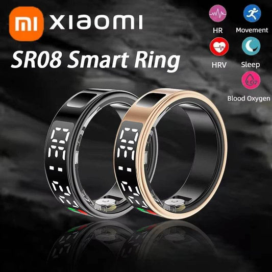 Xiaomi R08 Smart Ring 5ATM Waterproof Bluetooth 5.1 Heart Rate Blood Oxygen Monitoring Multi Sports Modes For Women Men New - Zara-Craft