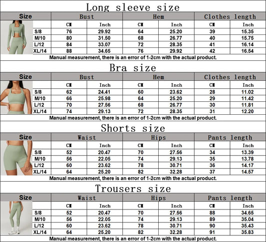 3PCS Yoga Set Women Workout Sets Sportswear Gym Clothing Fitness Zipper Long Sleeve High Waist Leggings Sports