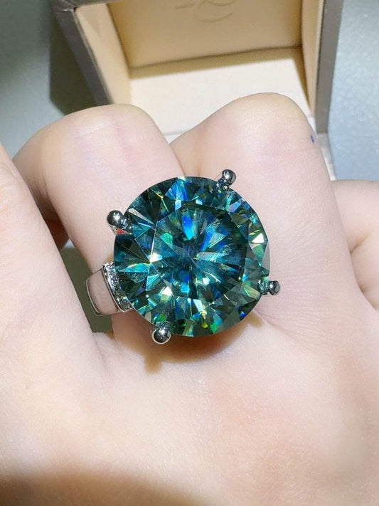 20 Carat Moissanite 925 Sterling Silver Women Ring - Zara-Craft