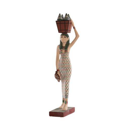 Ancient Egyptian Offering Bearer Statue Height (38 cm /15.2 in) - Zara-Craft