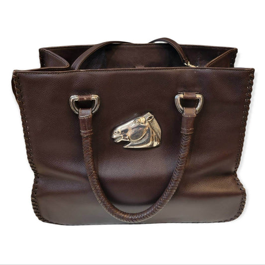 (Used) Kieselstein Cord Women Leather Purse with Silver Horse ornamentation - Zara-Craft