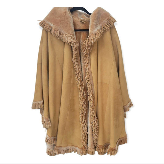 (Used) Christia Luxurious Italian Designer Shearling Reversable Coat, US size 12-14 - Zara-Craft