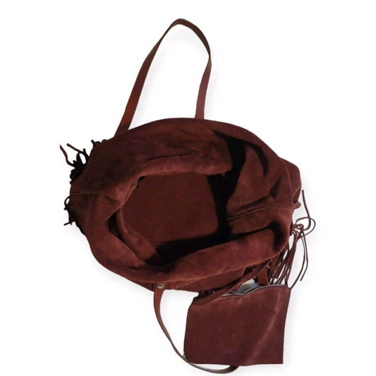 (Used) ALL SAINTS Club Fringes N/S Cow Leather Women TOTE WB064H - Zara-Craft