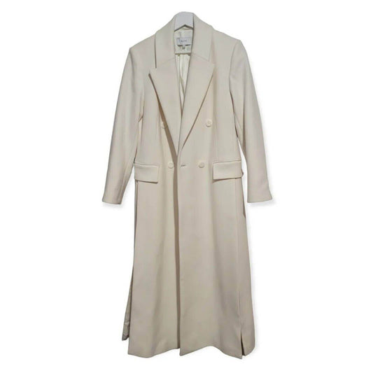 (Used) Reiss Women’s Wool Blend Double Breasted Coat - Size 12 - Zara-Craft