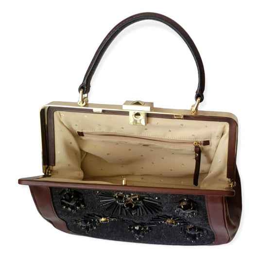 (Used) Kate Spade Embroidered Top Handle Satchel Women Bag - Zara-Craft