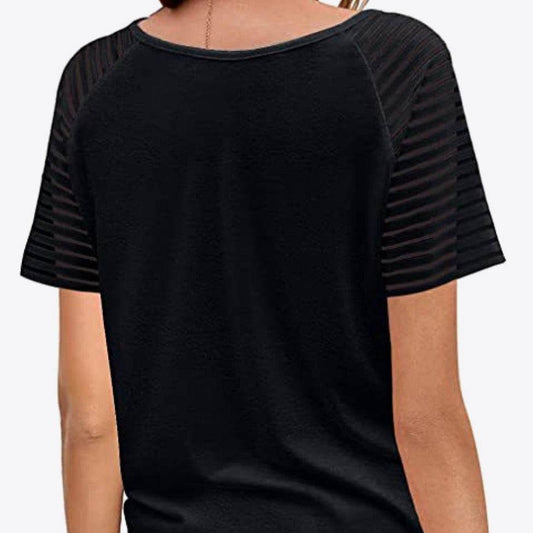 V-Neck Raglan Sleeve Women T-Shirt - Zara-Craft