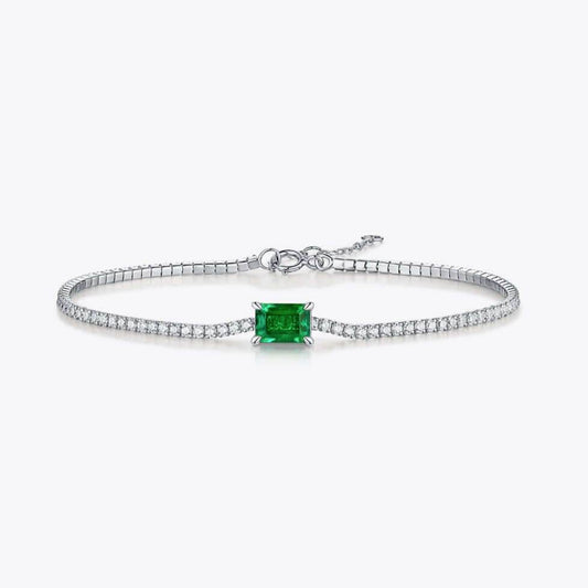 1 Carat Lab-Grown Emerald Women Bracelet - Zara-Craft