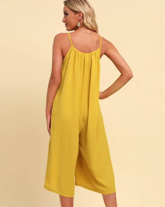Spaghetti Strap Scoop Neck Women Jumpsuit - Zara-Craft