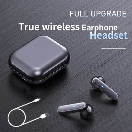 R20 TWS Earphone Bluetooth-compatible Wireless Headset Deep Bass Earbuds True Wireless Stereo Headphone With Mic Sport Earphone - Zara-Craft