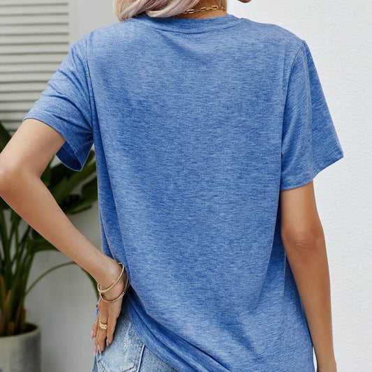 US Flag Flower Graphic women Tee Shirt - Zara-Craft