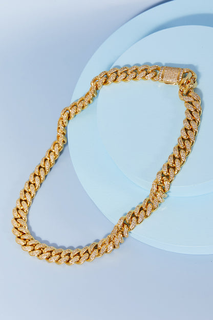 Brass Curb Chain Women Necklace