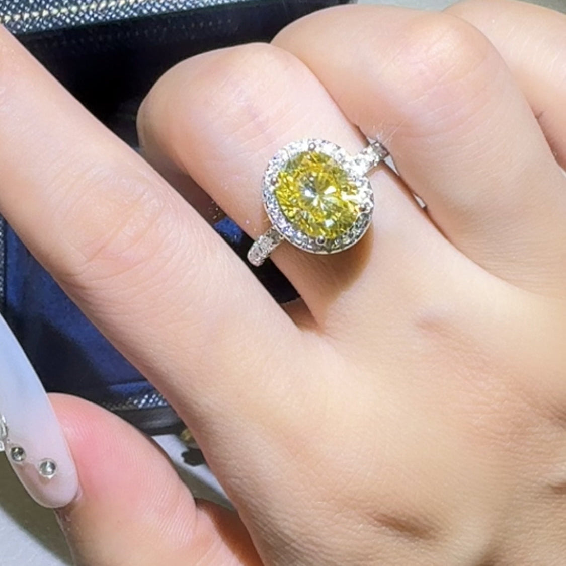 3 Carat Moissanite 925 Sterling Silver Women Ring