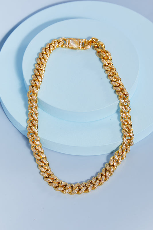 Brass Curb Chain Women Necklace