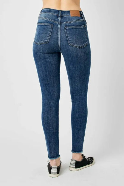 Judy Blue Full Size  High Waist Distressed Women Skinny Jeans