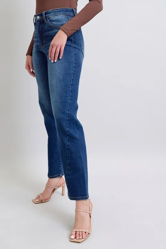 Judy Blue Full Size Side Seam Detail Straight Women Jeans with Pockets