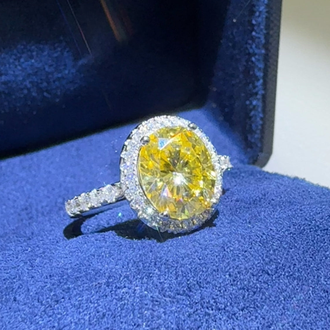 3 Carat Moissanite 925 Sterling Silver Women Ring