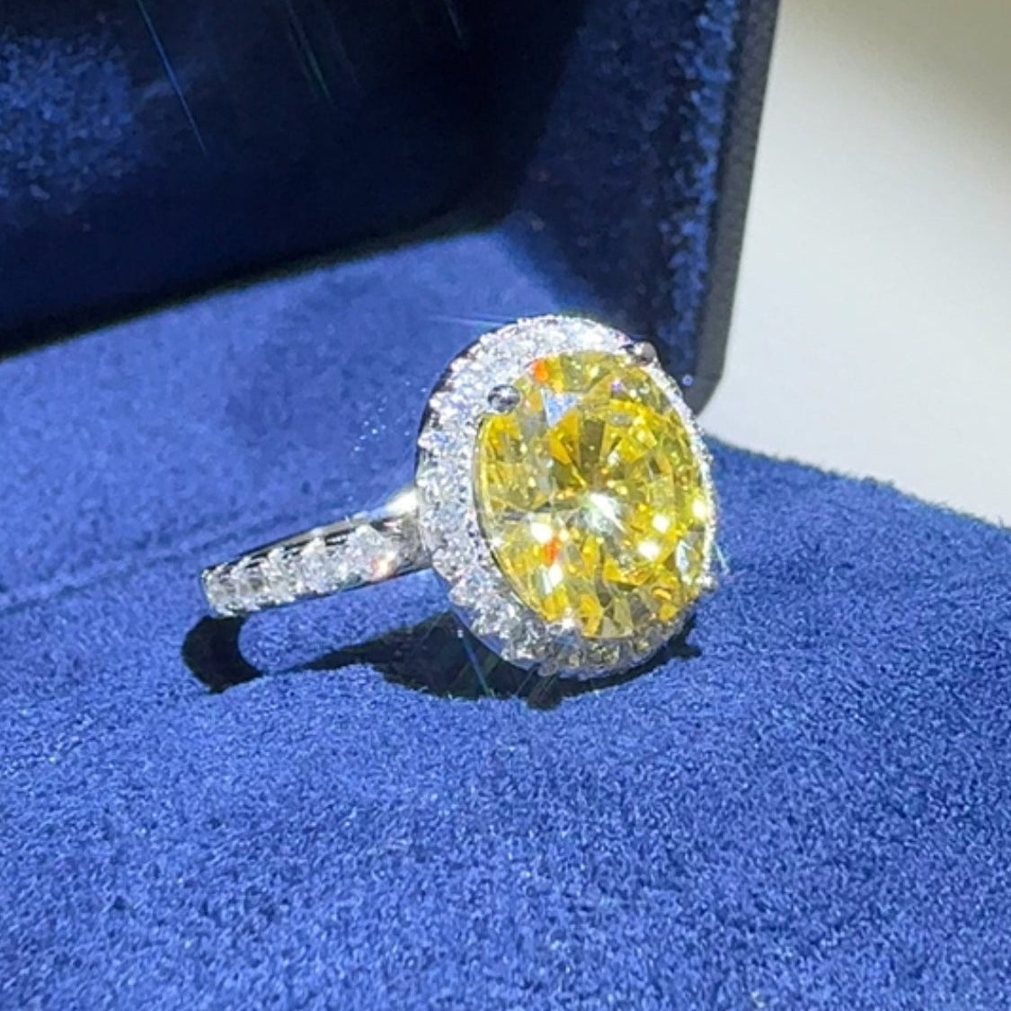 3 Carat Moissanite 925 Sterling Silver Women Ring