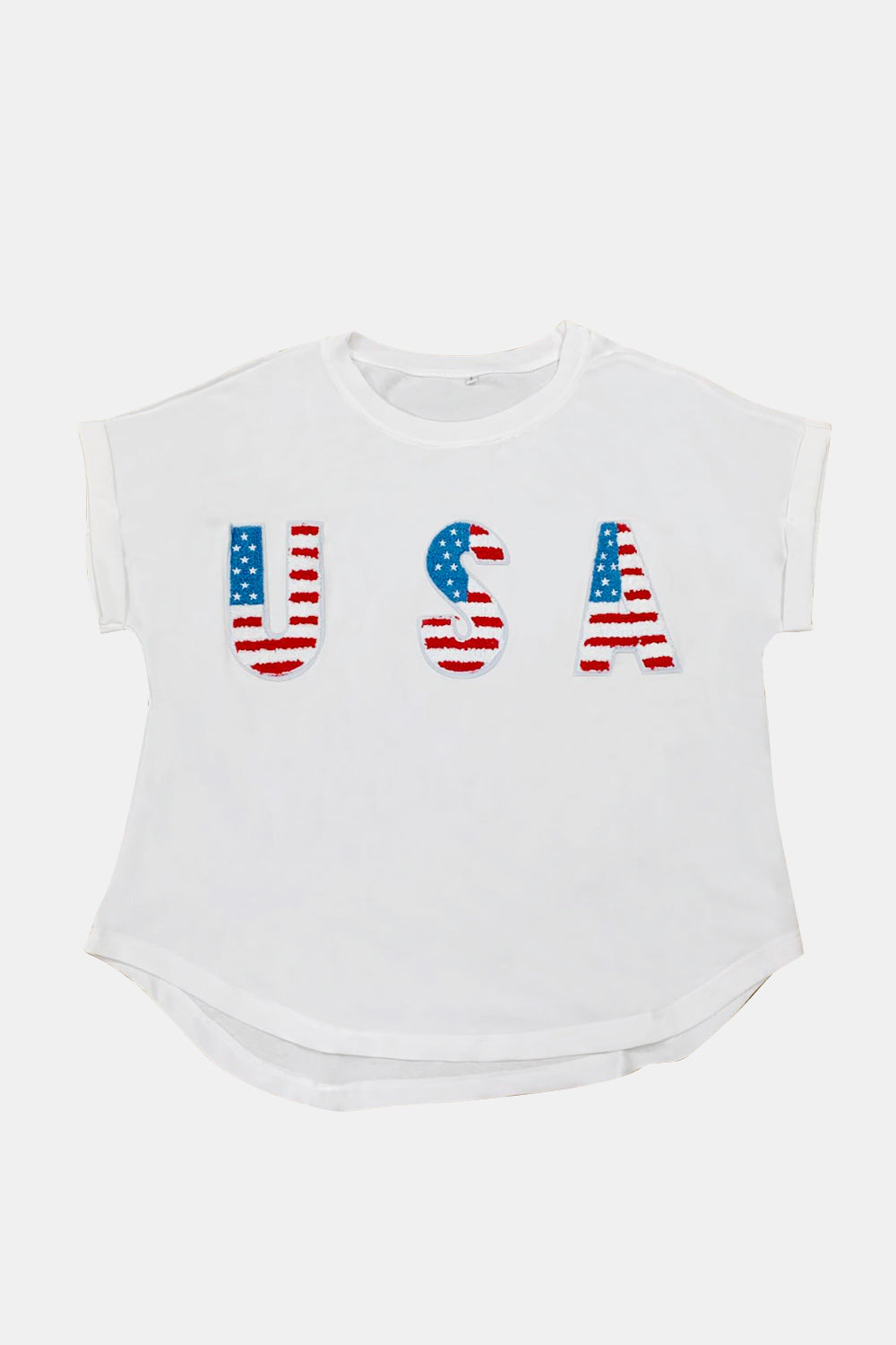USA Round Neck Short Sleeve Women T-Shirt