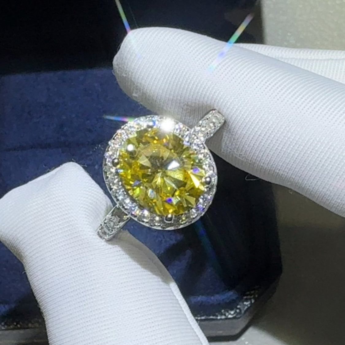 3 Carat Moissanite 925 Sterling Silver Women Ring