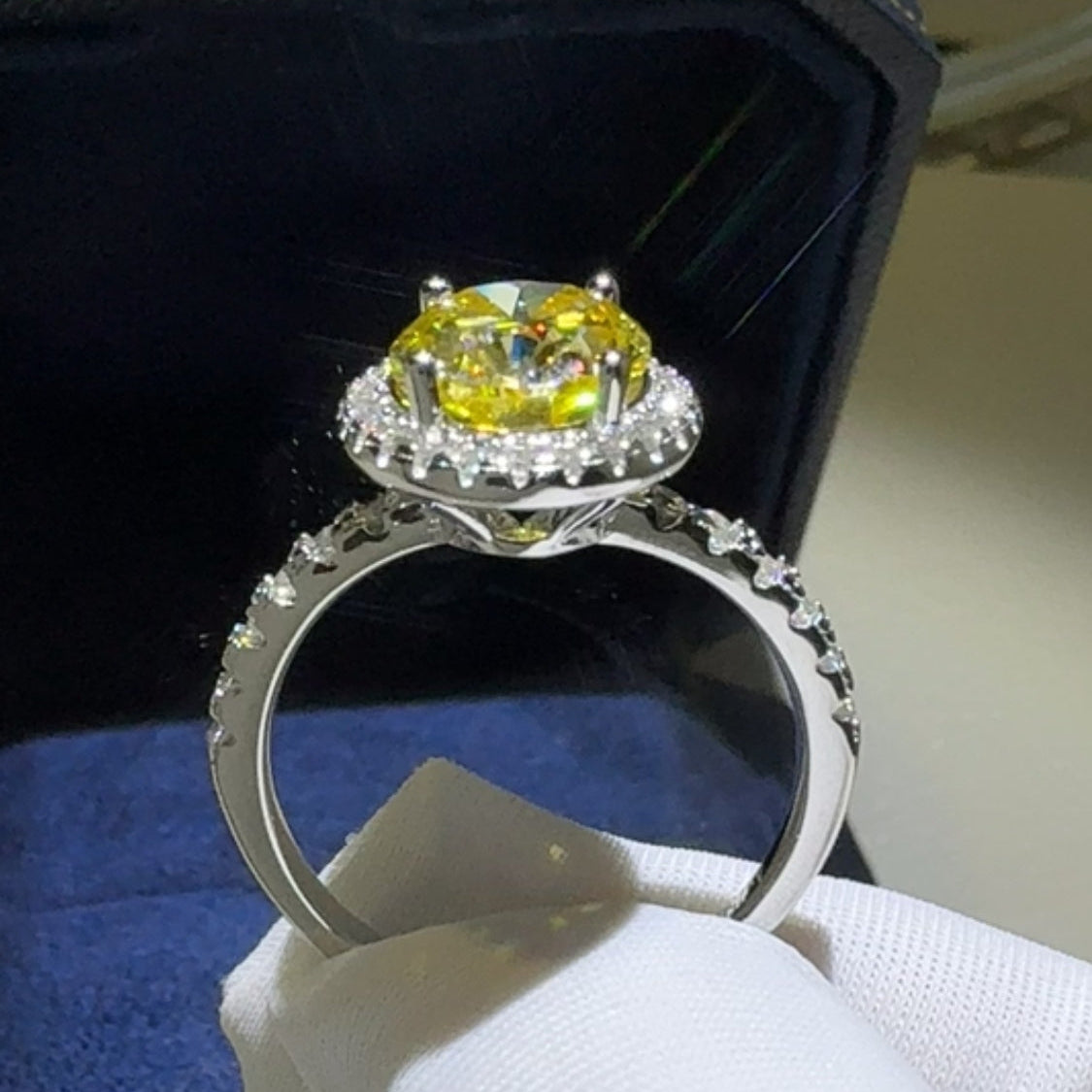 3 Carat Moissanite 925 Sterling Silver Women Ring