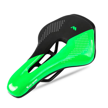 WEST BIKING Bicycle Saddle Comfortable Bike Seat Wear-resistant PU Leather Hollow Road Bicycle Parts Cycling Saddle Bike Cushion