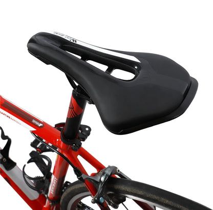 WEST BIKING Bicycle Saddle Comfortable Bike Seat Wear-resistant PU Leather Hollow Road Bicycle Parts Cycling Saddle Bike Cushion