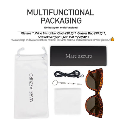 MARE AZZURO Reading Sunglasses Women Vintage Computer Glasses For Farsightedness Cat Eye Magnifying Readers