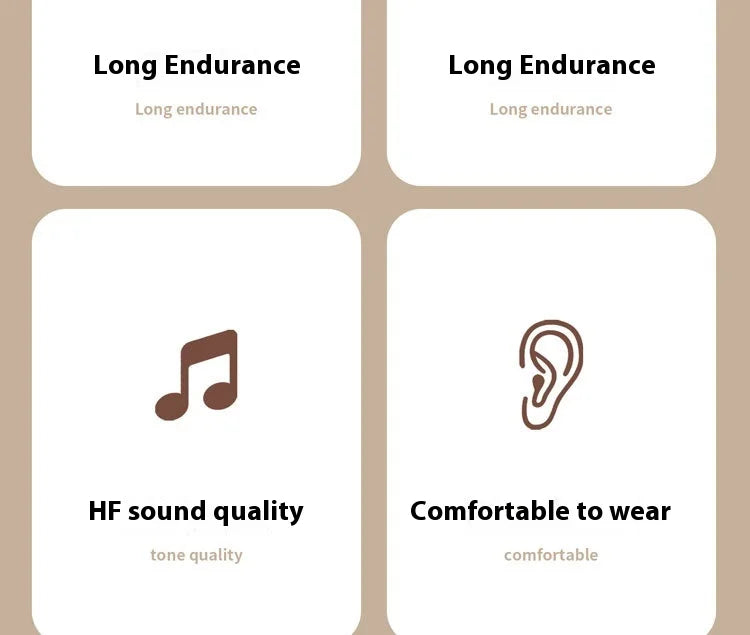 Wireless for Bluetooth Headset with ANC Fashionable Bass Game Sports Features for Mobile Phones