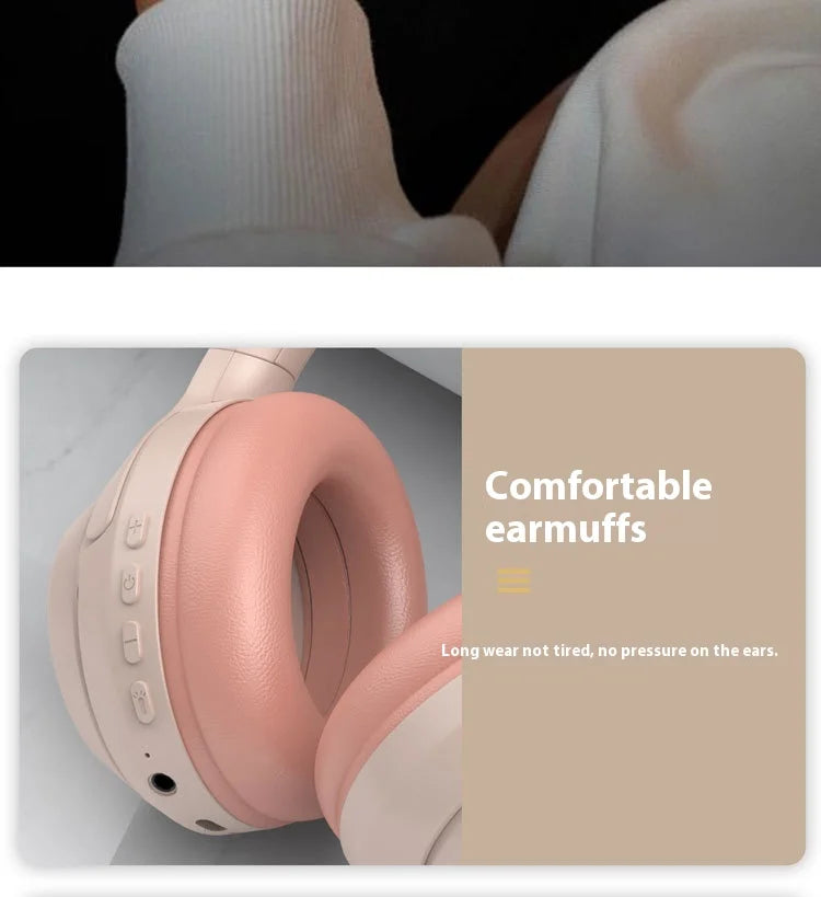 Wireless for Bluetooth Headset with ANC Fashionable Bass Game Sports Features for Mobile Phones
