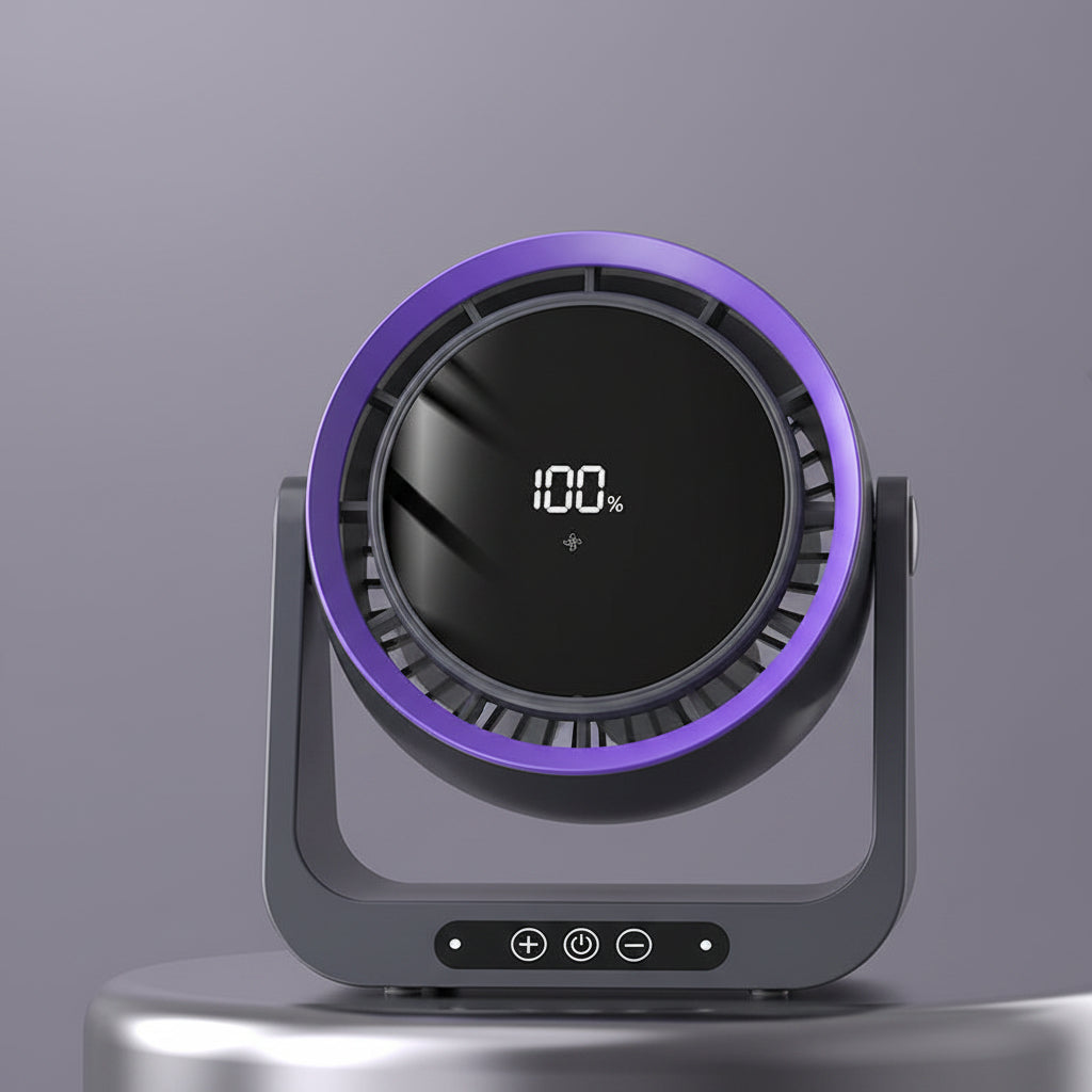 Leafless Desktop Remote Control Fan Air Circulation Fan Home USB Charging Dormitory Small Turbine Electric Fan
