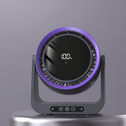 Leafless Desktop Remote Control Fan Air Circulation Fan Home USB Charging Dormitory Small Turbine Electric Fan
