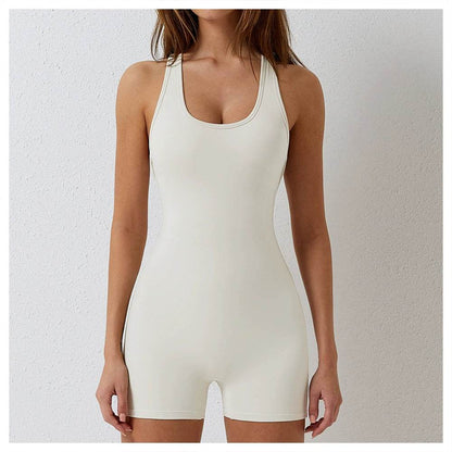 Air Chest Pad Bum Lift Shorts Yoga Bodysuit - Zara-Craft