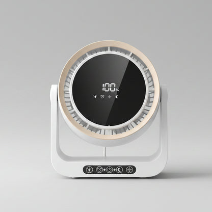 Leafless Desktop Remote Control Fan Air Circulation Fan Home USB Charging Dormitory Small Turbine Electric Fan
