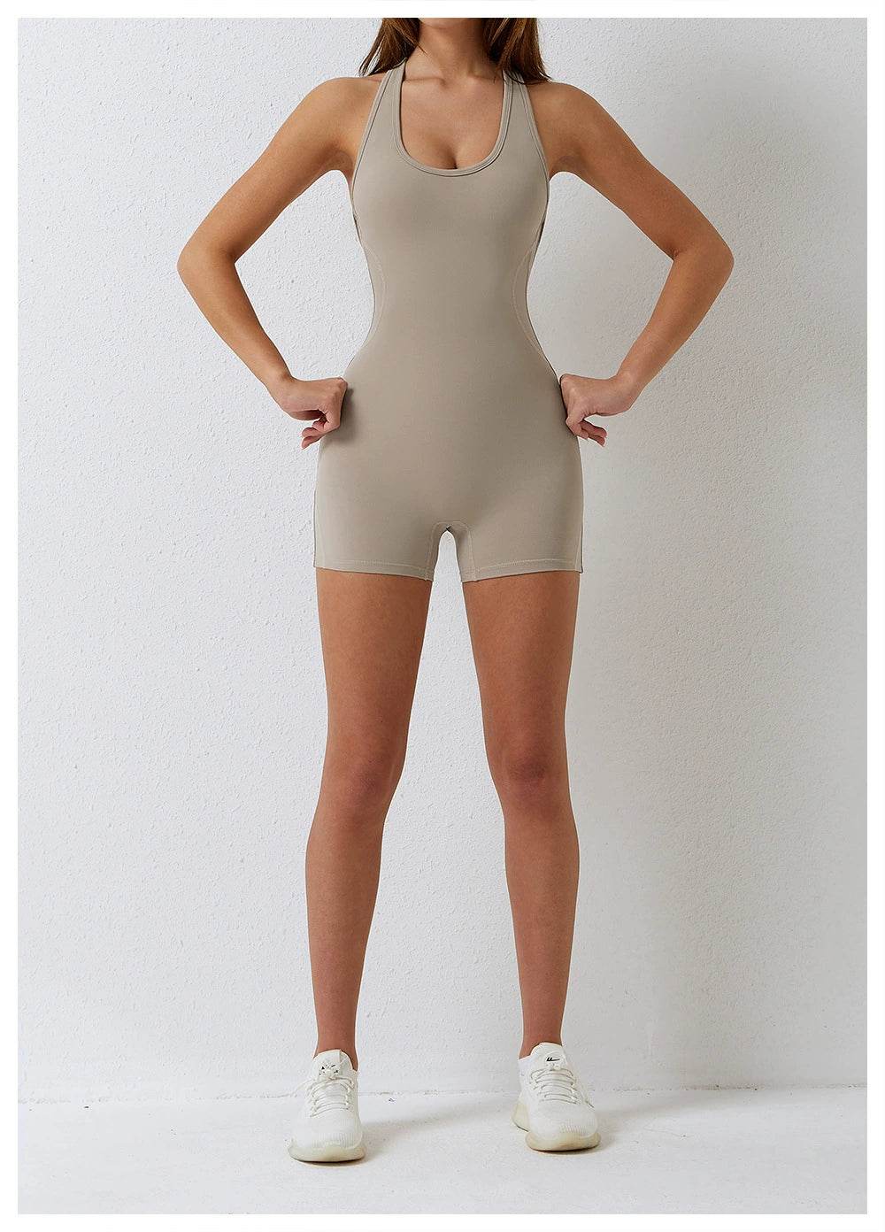 Air Chest Pad Bum Lift Shorts Yoga Bodysuit - Zara-Craft