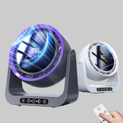 Leafless Desktop Remote Control Fan Air Circulation Fan Home USB Charging Dormitory Small Turbine Electric Fan