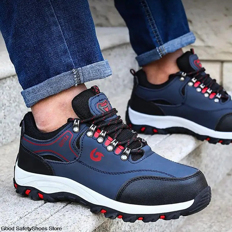 Steel Toe Men Work Safety Boots Sneakers Male Construction Puncture-Proof Security Boots