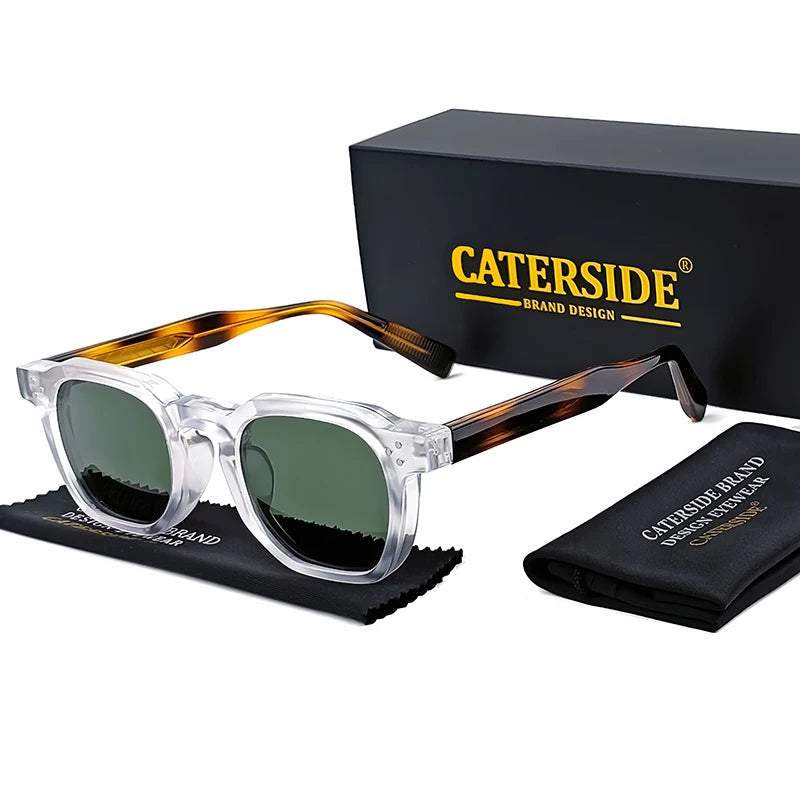 CATERSIDE New Retro Punk Men Sunglasses Square Personalized Design Glasses Women's Fashion Party Glasses Festival Gift